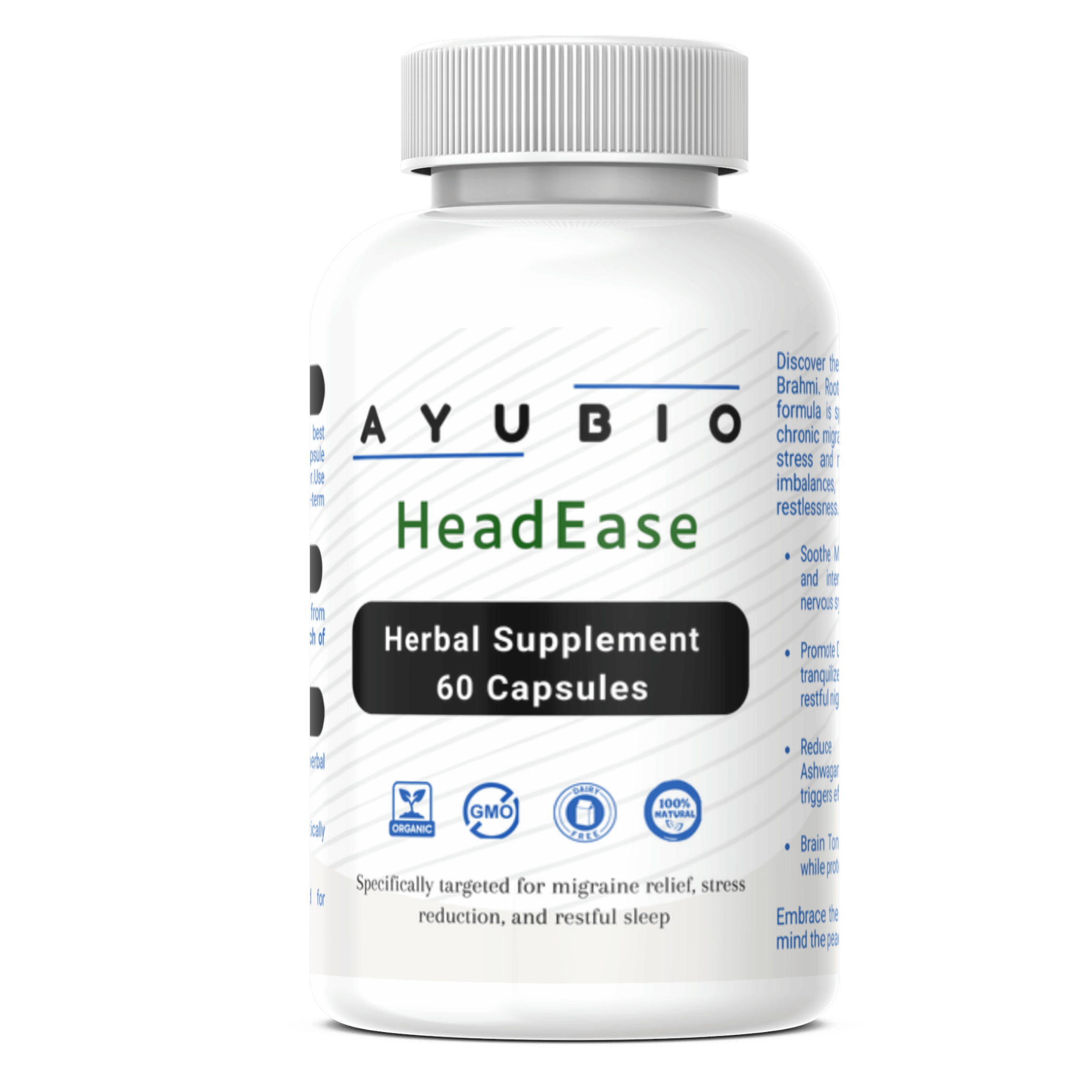 HeadEase Herbal Mix for Migraine and Stress Relief